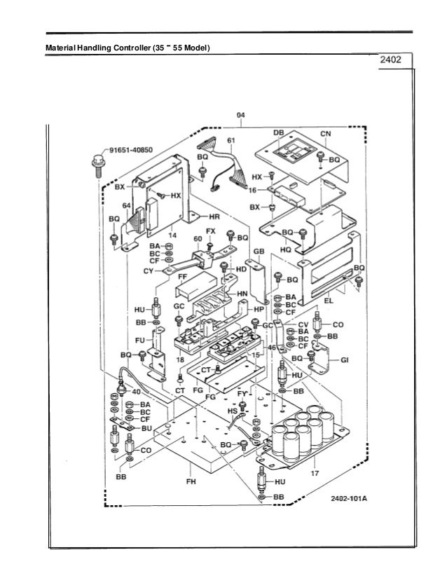 Toyota 30 7 fbchu25 forklift service repair manual