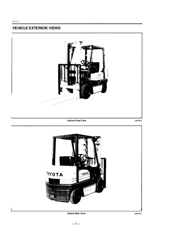 Toyota 5 Fgc25 Forklift Service Repair Manual