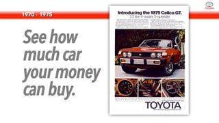 Seehow
muchcar
yourmoney
canbuy.
1970 - 1975
 