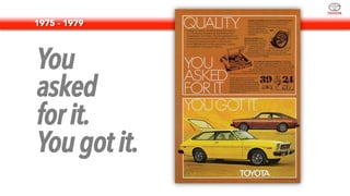 You
asked
forit.
Yougotit.
1975 - 1979
 