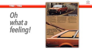 Oh
whata
feeling!
1980 - 1986
 