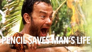 PENCIL SAVES MAN’S LIFE
 