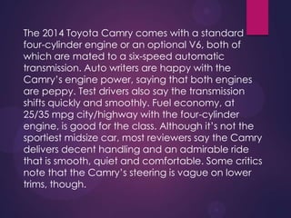 Toyota Camry PPTX
