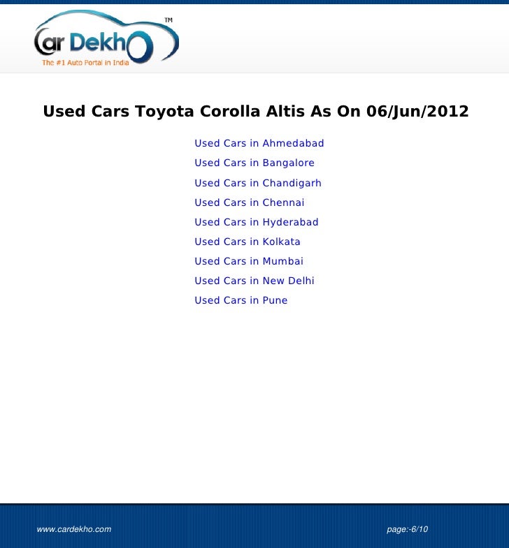 Toyota Corolla Altis