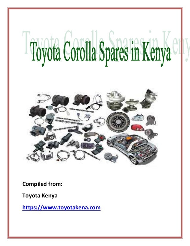 Toyota corolla spares in kenya