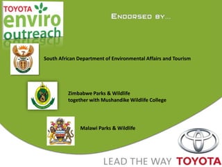 Conservation ManagementAnd Law Enforcement With Game Rangers In AfricaIn total the whole outreach was an overwhelming success. 54 new members were signed up to the GRAA and developed the foundation for future  conservation initiatives.  Areas. Understanding the Conservation Situation in neighbouring countries and having good relations with counterparts is crucial for all parties concerned, particularly in context to the development of Trans Frontier Conservation. 