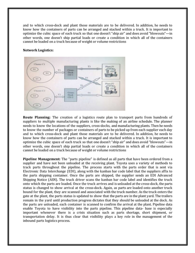 Toyota Supply chain Management PDF