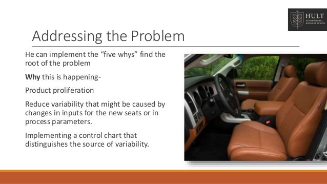 toyota seat problem case study