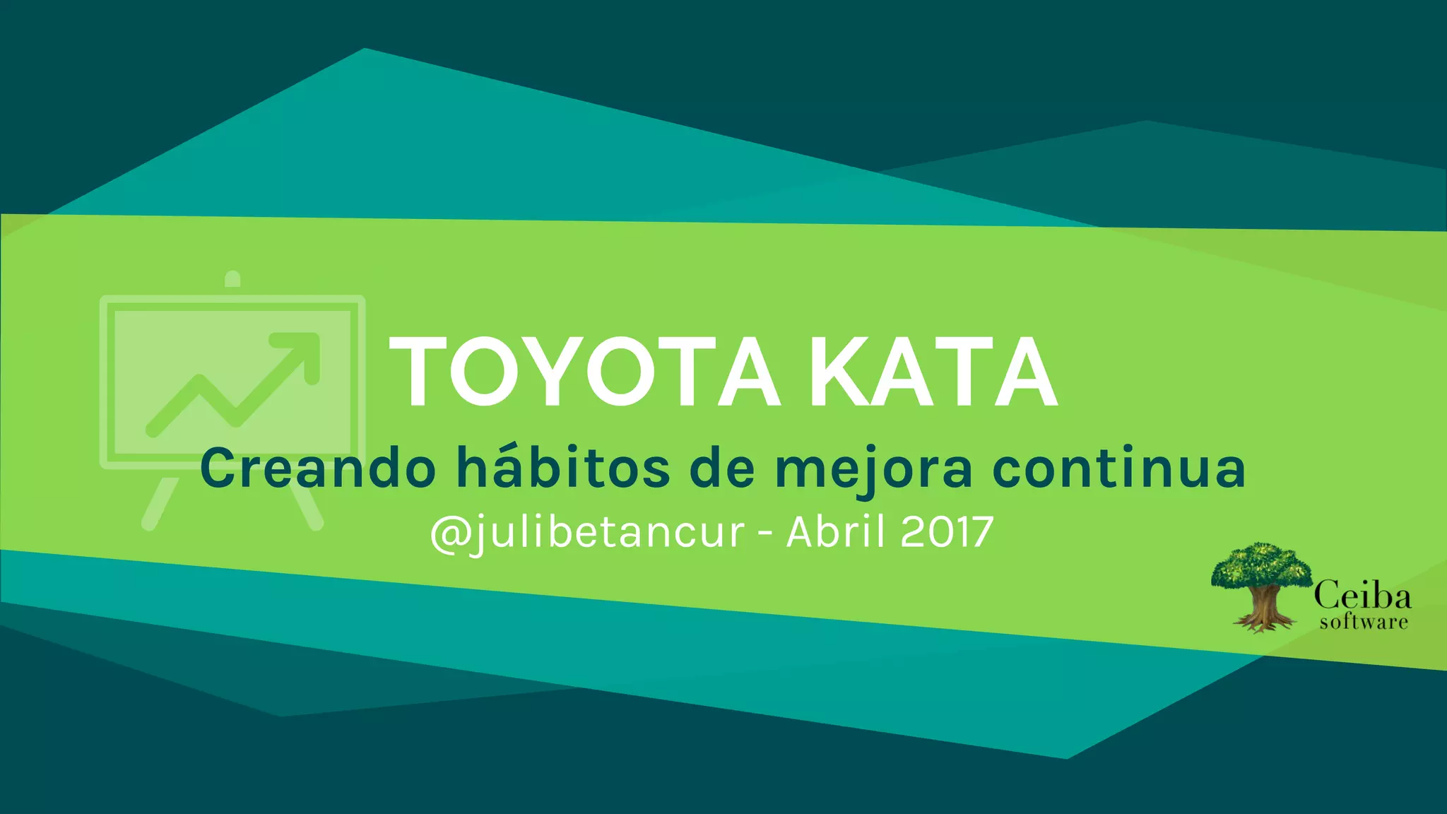 TOYOTA KATA
Creando hábitos de mejora continua
@julibetancur - Abril 2017
 