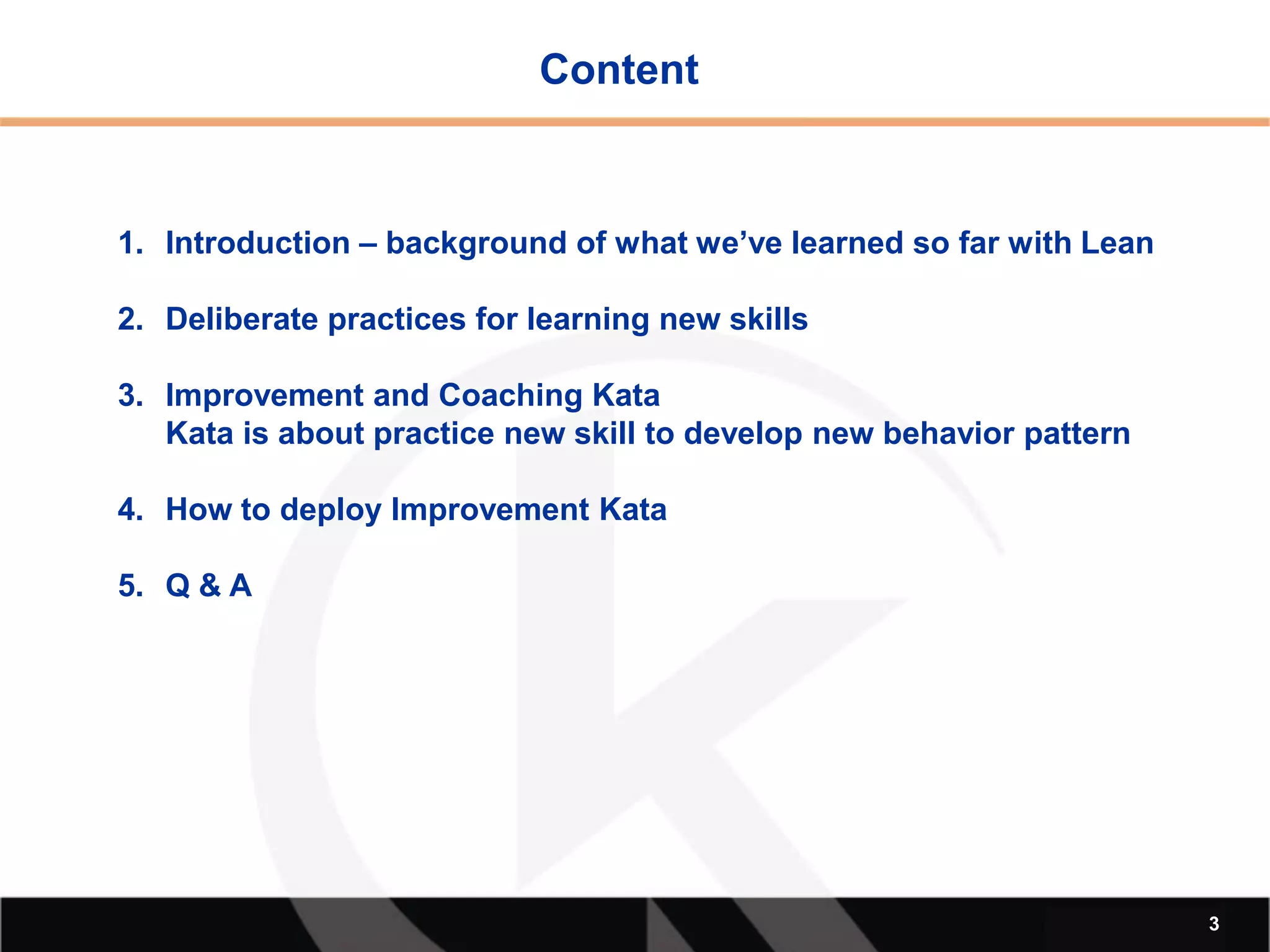 Toyota Kata - from 