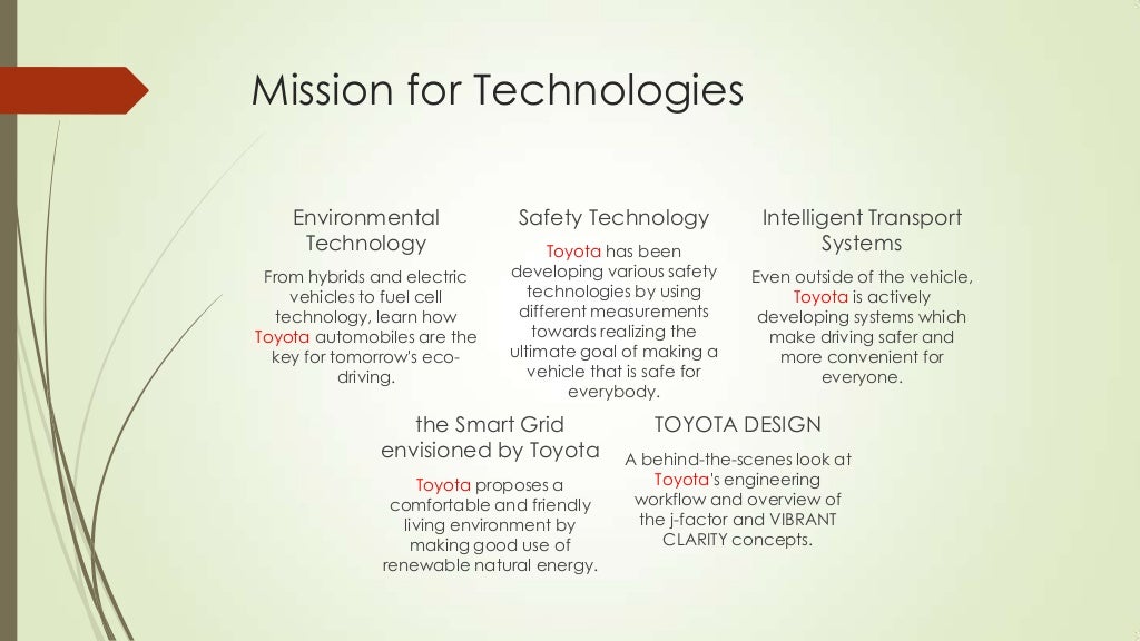 Toyota mission and vision