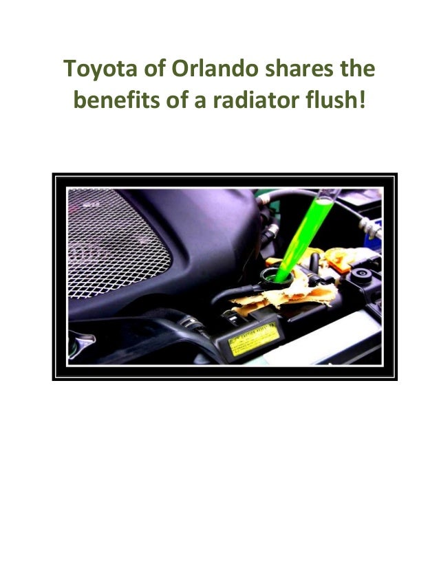 Toyota of Orlando radiator flush