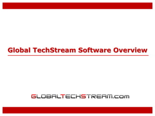 Global TechStream Software Overview
 