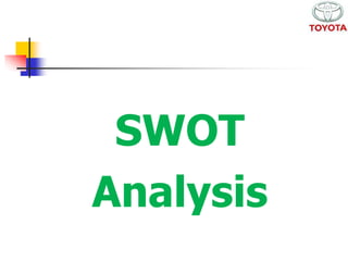 SWOT 
Analysis 
 