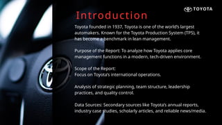 TOYOTA presentation on electronic vehicle vs normal | PPTX