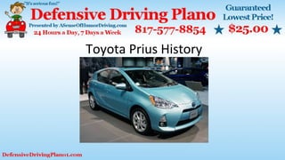 Toyota Prius History
 