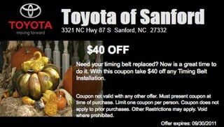 Toyota Timing Belt Service NC | Toyota Dealer near Raleigh