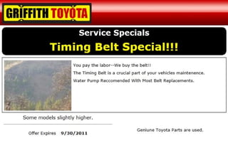 Toyota Timing Belt Service OR | Toyota Service Center Near Portland