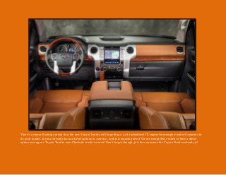 N Charlotte Toyota Tundra will have diesel option in 2016!