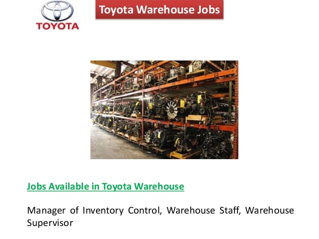 Toyota Warehouse Jobs