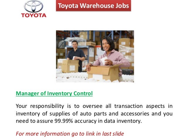 Toyota Warehouse Jobs