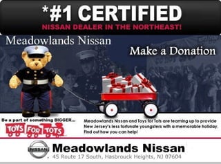 Toys for Tots at Meadowlands Nissan Hasbrouck Heights NJ