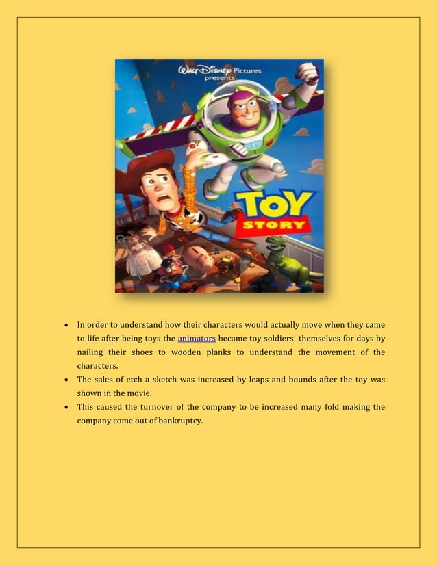 Untold facts of Toy Stories | PDF