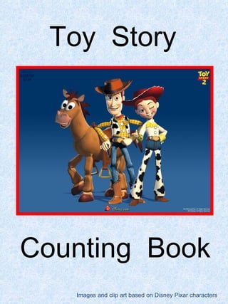 Toy  Story Counting  Book Images and clip art based on Disney Pixar characters  
