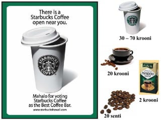 20 senti 2 krooni 2 0  krooni 30 – 70 krooni 