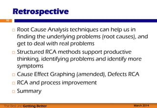 Root Cause Analysis for Software Testers | PDF