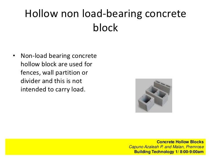 BT 1 Concrete Hollow Blocks
