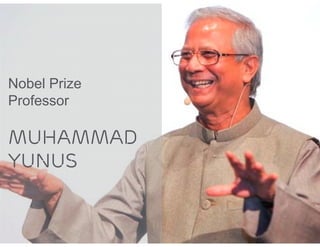 Nobel Prize
Professor

muhammad
yunus
 