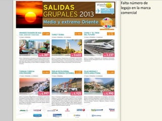 Falta número de
legajo en la marca
comercial
 