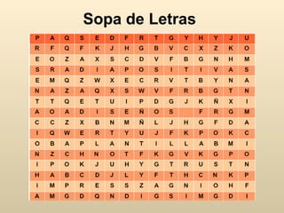 Sopa de Letras
 