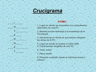 Crucigrama
 