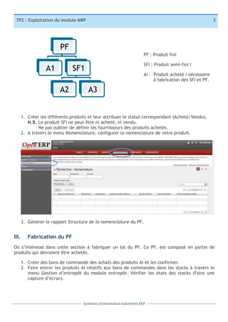 Tp2 - OPEN ERP (2) | PDF