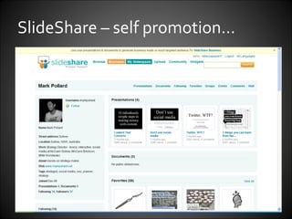 SlideShare – self promotion… 