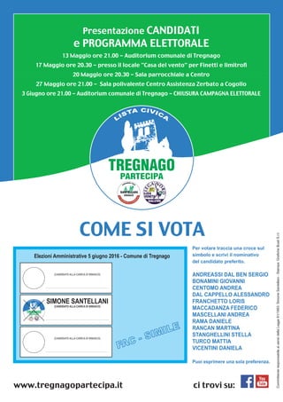 Programma Elettorale TregnagoPartecipa