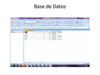 Base de Datos