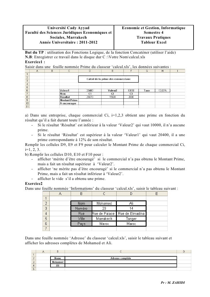 Tp2 Excel