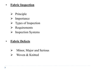 TP 2 Greige Fabric Inspection and Quality Control.ppt