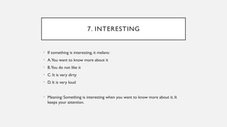Something Intesifying Examples Interactive Vocabulary Teaching for Intermediate English Learners ...