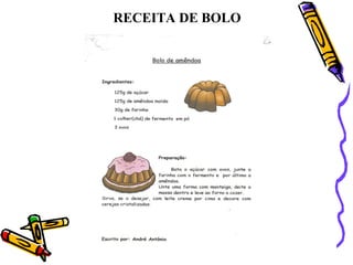 RECEITA DE BOLO 