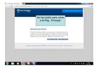 No hay botón para volver
a la Pág.. Principal.
 