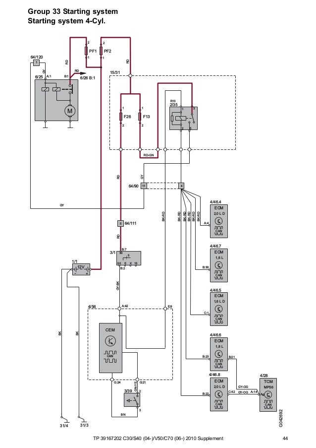 Tp39167202 2010 C30 S40 V50 C70 Supplement Wiring Diagram