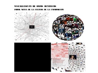 VISUALIZACIÁN DE DATOS DINÁMICOS
FORMA NUEVA DE LA CULTURA DE LA INFORMACIÓN
 