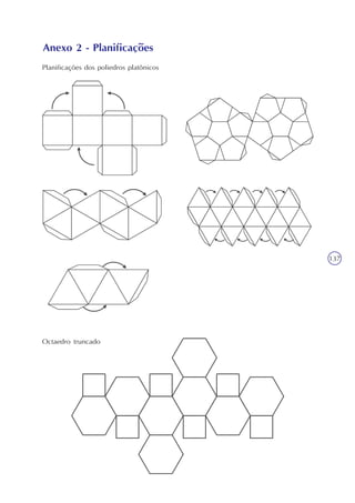137
Anexo 2 - Planificações
Planificações dos poliedros platônicos
Octaedro truncado
 