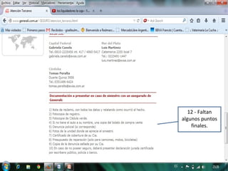 12 - Faltan
algunos puntos
finales.
 