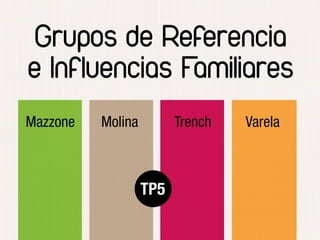 TP5
Grupos de Referencia
e Influencias Familiares
MolinaMazzone Trench Varela
 
