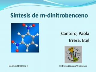 Cantero, Paola
Irrera, Etel

Química Orgánica I

Instituto Joaquín V. González

 